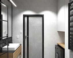 Łazienka z czarnymi detalami 01 - zdjęcie od STYLOWE ARANŻACJE Studio Projektowania Wnętrz - Homebook