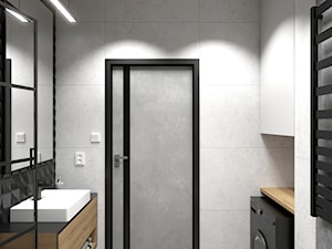 Łazienka z czarnymi detalami 01 - zdjęcie od STYLOWE ARANŻACJE Studio Projektowania Wnętrz