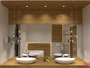 Łazienka z elementami drewna 05 - zdjęcie od STYLOWE ARANŻACJE Studio Projektowania Wnętrz