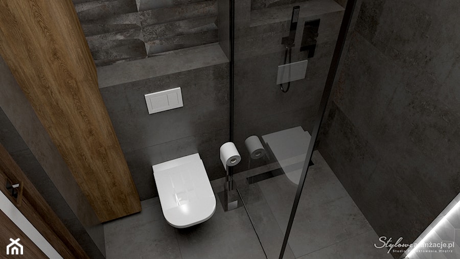 Męska łazienka 5 - zdjęcie od STYLOWE ARANŻACJE Studio Projektowania Wnętrz