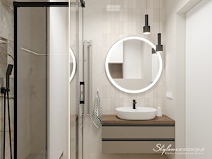 Kremowa łazienka 03 - zdjęcie od STYLOWE ARANŻACJE Studio Projektowania Wnętrz