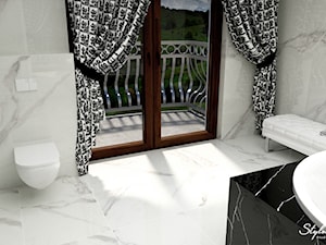 Łazienka glamour z okrągła wanną 3 - zdjęcie od STYLOWE ARANŻACJE Studio Projektowania Wnętrz