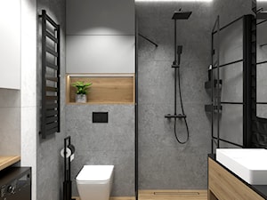 Łazienka z czarnymi detalami 03 - zdjęcie od STYLOWE ARANŻACJE Studio Projektowania Wnętrz