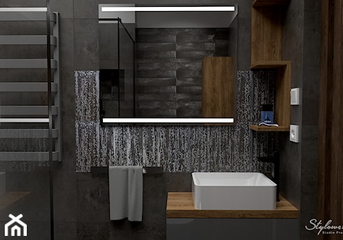 Męska łazienka 3 - zdjęcie od STYLOWE ARANŻACJE Studio Projektowania Wnętrz