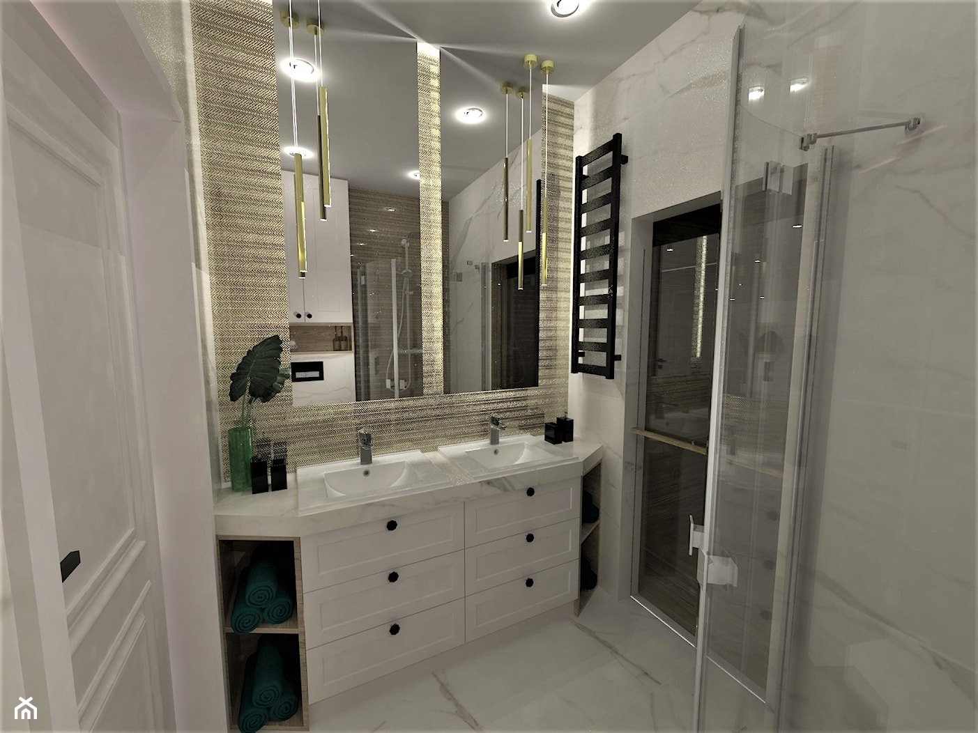 łazienka - zdjęcie od Pracownia Projektowa Ładne Wnętrza - Homebook