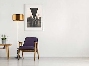 Lampa podłogowa ROMA z kolekcji MIRROR z lustrzanym abażurem - zdjęcie od LYSNE.PL
