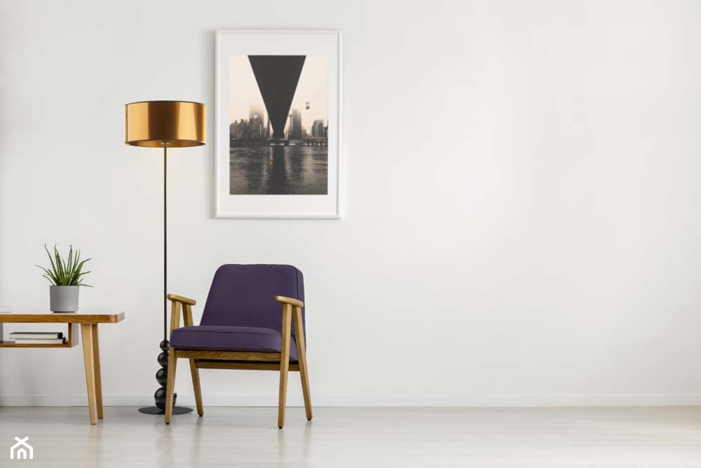 Lampa podłogowa ROMA z kolekcji MIRROR z lustrzanym abażurem - zdjęcie od LYSNE.PL - Homebook