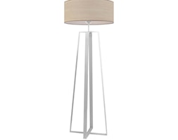 Biała lampa stojąca do salonu MOSS ECO w kolorze białego dębu - zdjęcie od LYSNE.PL - Homebook
