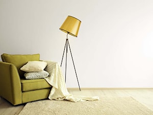 Lampa podłogowa OSLO MIRROR ze złotym abażurem - zdjęcie od LYSNE.PL