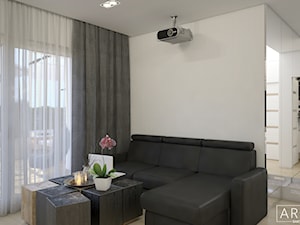 Projekt mieszkania Gdańska - Salon, styl nowoczesny - zdjęcie od ArchiVR Bartlomiej Rakowski