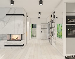 Projekt domu jednorodzinnego- GAJ - Salon, styl nowoczesny - zdjęcie od ArchiVR Bartlomiej Rakowski - Homebook
