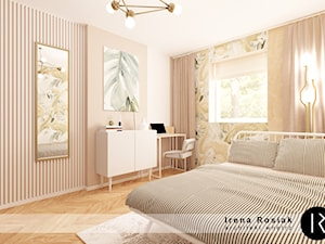 Sypialnia z miejcem do pracy. - zdjęcie od Irena Rosiak Architekt Wnętrz
