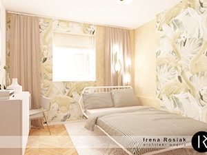 Sypialnia z miejscem do pracy. - zdjęcie od Irena Rosiak Architekt Wnętrz