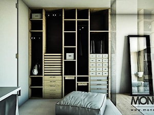 APARTAMENT - Sypialnia, styl nowoczesny - zdjęcie od MONOstudio Projektowanie Wnętrz i Galeria