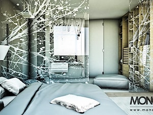 APARTAMENT - Sypialnia, styl nowoczesny - zdjęcie od MONOstudio Projektowanie Wnętrz i Galeria