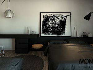SYPIALNIA - Sypialnia, styl nowoczesny - zdjęcie od MONOstudio Projektowanie Wnętrz i Galeria