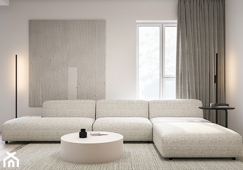 82. Centro Ursus - Salon, styl minimalistyczny - zdjęcie od am.home