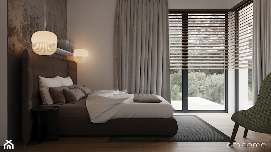 150. Krzywiec - Sypialnia, styl minimalistyczny - zdjęcie od am.home