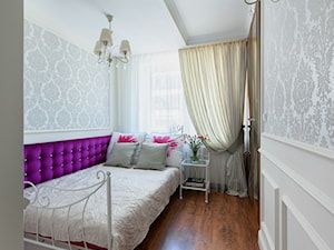 Mieszkanie w Ostrołęce - Średnia biała sypialnia, styl tradycyjny - zdjęcie od architektura&wnętrza Monika Kowalewska Pracownia Projektowa