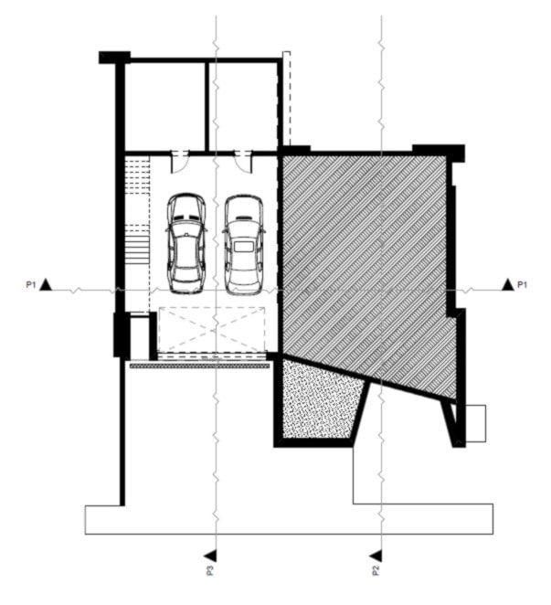 Dolna kondygnacja domu jednorodzinnego - zdjęcie od BIAMS Budownictwo i Architektura Marcin Sieradzki - projektant, architekt - Homebook