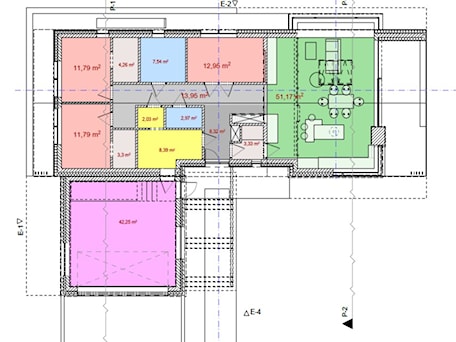 Aranżacje wnętrz - Hol / Przedpokój: Rozkład pomieszczeń w domu jednorodzinnym. Plan parteru. - BIAMS Budownictwo i Architektura Marcin Sieradzki - projektant, architekt. Przeglądaj, dodawaj i zapisuj najlepsze zdjęcia, pomysły i inspiracje designerskie. W bazie mamy już prawie milion fotografii!