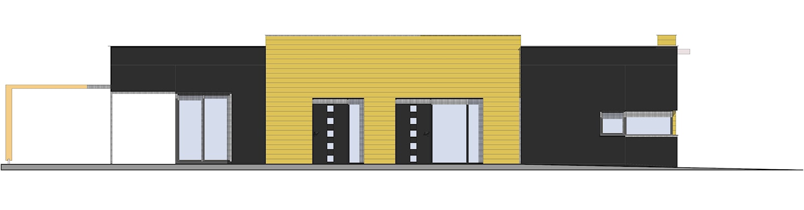 elewacja wejściowa - zdjęcie od BIAMS Budownictwo i Architektura Marcin Sieradzki - projektant, architekt - Homebook