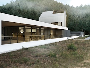 Projekt modernistycznego budynku - zdjęcie od BIAMS Budownictwo i Architektura Marcin Sieradzki - projektant, architekt