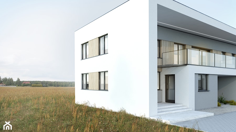 Dom typu kostka - zdjęcie od BIAMS Budownictwo i Architektura Marcin Sieradzki - projektant, architekt