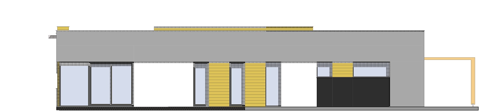 elewacja od ogrodu tylna - zdjęcie od BIAMS Budownictwo i Architektura Marcin Sieradzki - projektant, architekt - Homebook