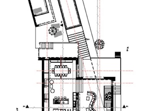 Rozkład pomieszczeń na środkowej kondygnacji - zdjęcie od BIAMS Budownictwo i Architektura Marcin Sieradzki - projektant, architekt