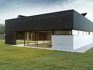 Nowoczesna willa z basenem - zdjęcie od BIAMS Budownictwo i Architektura Marcin Sieradzki - projektant, architekt