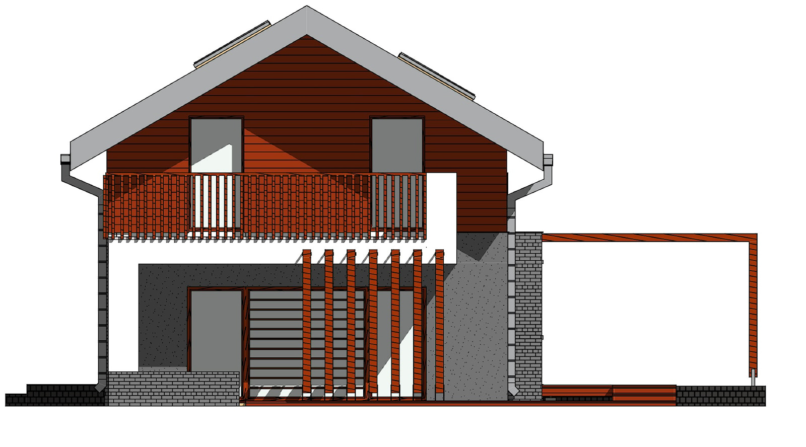 Rezydencja pod Łodzią - Domy, styl skandynawski - zdjęcie od BIAMS Budownictwo i Architektura Marcin Sieradzki - projektant, architekt - Homebook