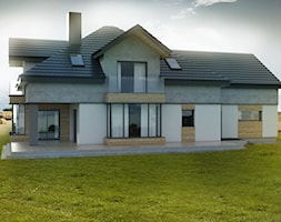 Klasyczny projekt domu jednorodzinnego - zdjęcie od BIAMS Budownictwo i Architektura Marcin Sieradzki - projektant, architekt - Homebook