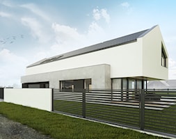 Dom jednorodzinny z poddaszem użytkowym - zdjęcie od BIAMS Budownictwo i Architektura Marcin Sieradzki - projektant, architekt - Homebook
