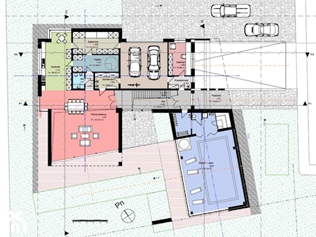 Aranżacje wnętrz - Salon: Rozmieszczenie pomieszczeń w domu jednorodzinnym - BIAMS Budownictwo i Architektura Marcin Sieradzki - projektant, architekt. Przeglądaj, dodawaj i zapisuj najlepsze zdjęcia, pomysły i inspiracje designerskie. W bazie mamy już prawie milion fotografii!