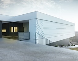 Projekt elewacji i garażu budynku mieszkalnego - zdjęcie od BIAMS Budownictwo i Architektura Marcin Sieradzki - projektant, architekt - Homebook