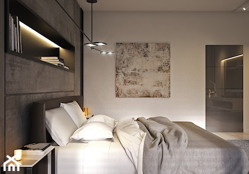 LK&1230 - wizualizacja sypialni - zdjęcie od LK&Projekt / Projekty Domów Nowoczesnych