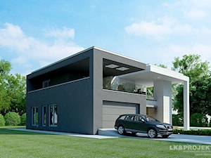 LK&933 - Średnie jednopiętrowe nowoczesne domy jednorodzinne murowane, styl nowoczesny - zdjęcie od LK&Projekt / Projekty Domów Nowoczesnych