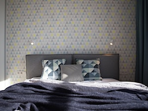 Bagry Park - Mała szara sypialnia, styl nowoczesny - zdjęcie od ajaje - architekci & projektanci wnętrz