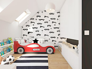 pokoje dziecięce - Średni biały pokój dziecka dla dziecka dla chłopca, styl nowoczesny - zdjęcie od ajaje - architekci & projektanci wnętrz