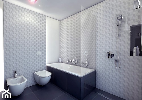 tarnow mieszkanie 60m2 - Średnia z punktowym oświetleniem łazienka, styl nowoczesny - zdjęcie od ajaje - architekci & projektanci wnętrz