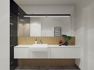 Osiedle Zielona Polana - Średnia bez okna z punktowym oświetleniem łazienka, styl nowoczesny - zdjęcie od ajaje - architekci & projektanci wnętrz