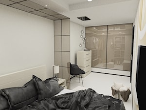 Projekt Mieszkania z garderobą w sypialni - Garderoba, styl nowoczesny - zdjęcie od MRÓZdesign