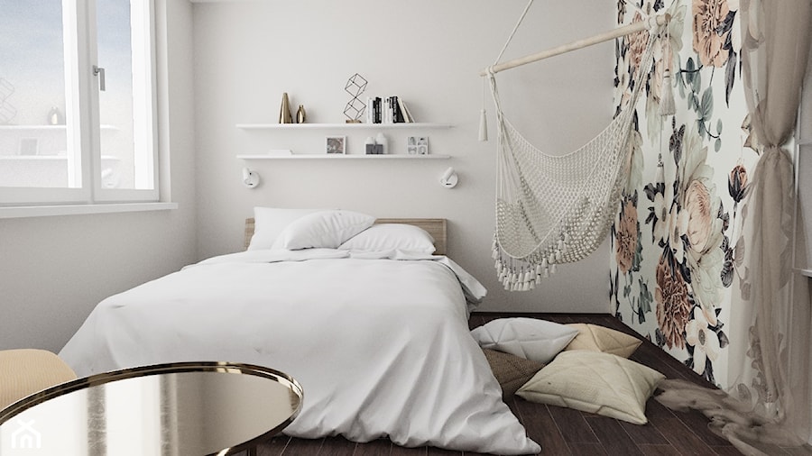 Sypialnia z hamakiem - zdjęcie od MRÓZdesign