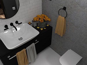 Kawalerka Vintage - Mała łazienka - zdjęcie od MRÓZdesign