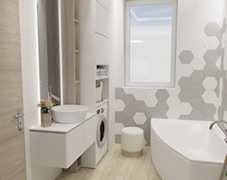 Łazienka płytki heksagonalne - zdjęcie od MRÓZdesign - Homebook