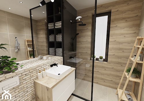 Łazienka industralna - zdjęcie od MRÓZdesign