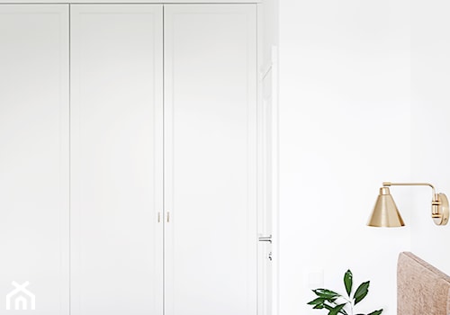 Apartament dla dwojga- realizacja - Średnia biała sypialnia, styl nowoczesny - zdjęcie od LAVA Projektowanie Wnętrz