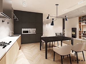 mile widziana prostota - Średnia beżowa jadalnia w kuchni, styl skandynawski - zdjęcie od LAVA Projektowanie Wnętrz