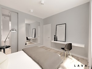 Apartament Przy Parku - Sypialnia, styl nowoczesny - zdjęcie od LAVA Projektowanie Wnętrz